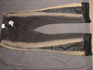 Men’s Gradient Zip-Detail Jeans flared, waxed Rick Owens Type - Picture 1 of 4