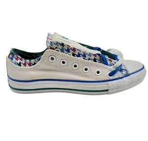 Converse Chuck Taylor All Star Low Top White Shoes Mens 6 Women 8 Classic Canvas - Picture 1 of 7