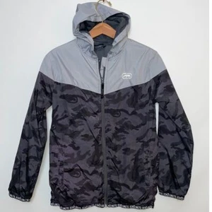 Ecko Unltd Youth Rain Jacket - Size 14 - Camo Pattern - Picture 1 of 10