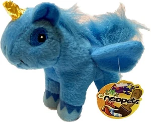 Neopets - Blue Uni Plush Keychain Doll 4'' 10cm Dutch NL Kruidvat 2007 NEW - Picture 1 of 5