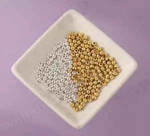 Perline distanziatrici 5 mm, Piccole Perline Oro o Argento Ottime per Bracciali o Collane - Foto 1 di 6