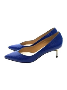 Maison Margiela Pumps 38 Blue Leather Stylish Heels Used - Picture 1 of 5