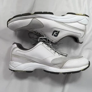 FootJoy FJ Herren 13M Golf Leichtathletik weiß Stil 56813 Gummi ohne Spikes SCHNELLER VERSAND! - Bild 1 von 9