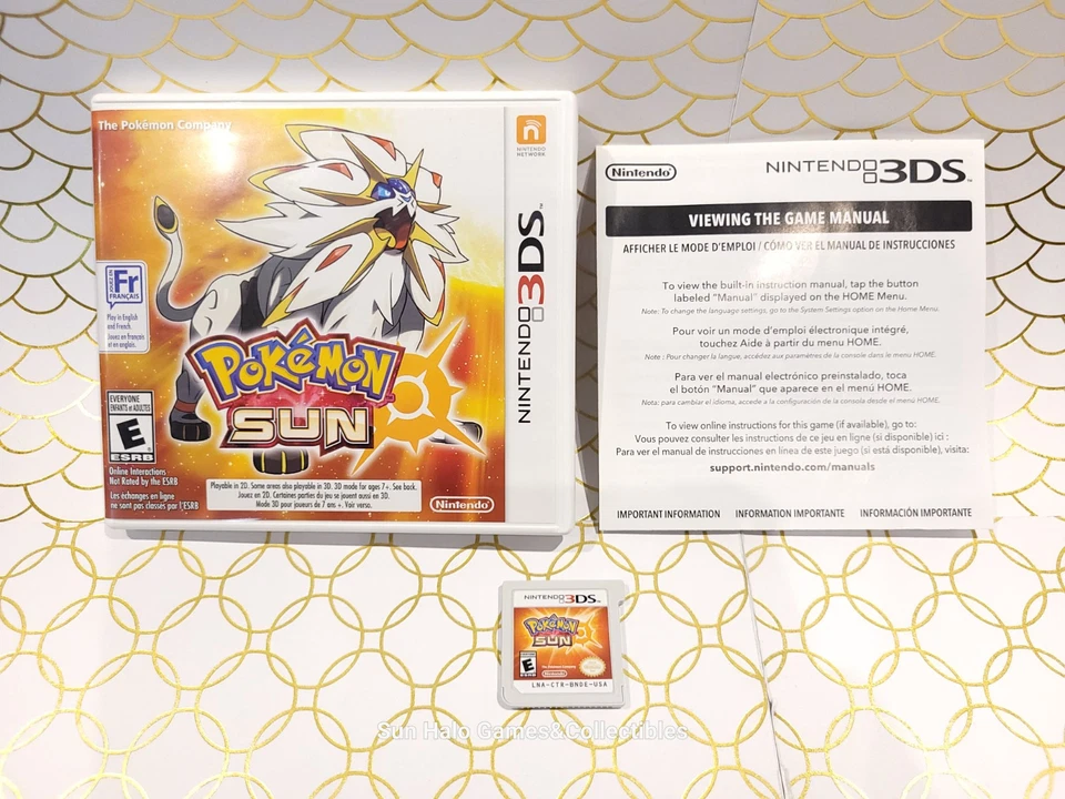 Pokemon Sun (Nintendo 3DS, 20l6) CIB, Authentic, Clean Contacts - TESTED  - Image 1 of 4