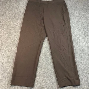 Ruby Rd. Women's Size 16 Brown Straight Leg Dress Pants Polyester Rayon Spandex - Picture 1 of 7