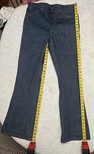 Levi Strauss 646 Vintage Jeans 36x34 UNWORN Flares -Talon 42 Zipper SEE PICS - Picture 1 of 16