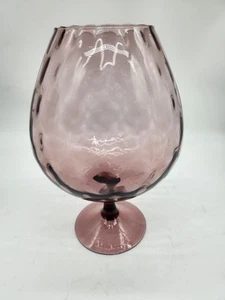 Vintage Empoli Amethyst Brandy Schnaps Optik Kunst Glas Italien 9" MCM T39 - Bild 1 von 2