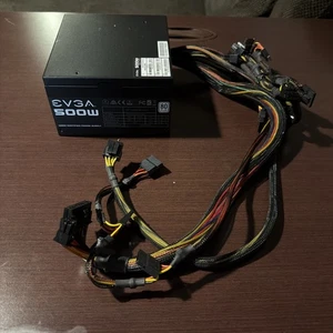 Fuente de alimentación de escritorio EVGA 500w W1 80 Plus 100-W1-0500 - Imagen 1 de 9