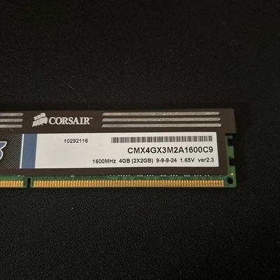 Corsair CMX4GX3M2A1600C9 DDR3 4GB (2x2GB) 1600MHz RAM Kit Tested - Image 1 of 4