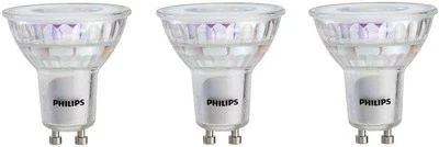 Flicker-Free GU10 Bulb, 380 Lumen, Bright White Light 3 Bulbs,  - Image 1 of 4