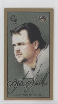 2003 Topps 205 Drum Back Mini Larry Walker #72 HOF - Image 1 of 2