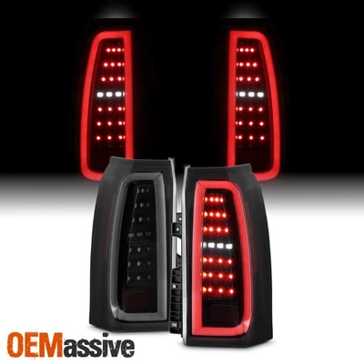 For 15-20 Chevy Tahoe Suburban Full LED Black Smoked Tail Lights w/Greeting Lamp - Image 1 of 4