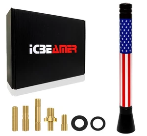 JDM 127mm USA United Sate Country Flag Vehicle Car Radio Universal Antenna S419 - Picture 1 of 9
