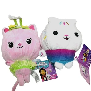 2 gatitos hadas pastel gatos de peluche casa de muñecas juguetes de 7 pulgadas DreamWorks NUEVO - Imagen 1 de 4