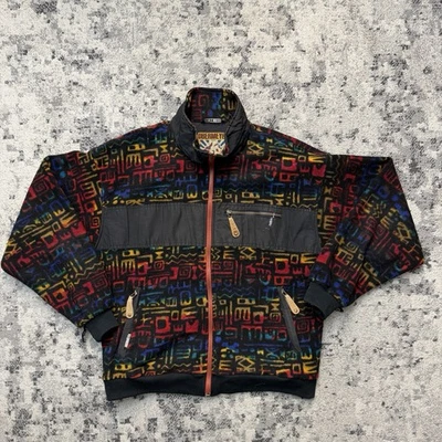 Vintage Obermeyer Arrowhead Aztec Fleece Full Zip Jacket Men’s Size Large - Image 1 of 4