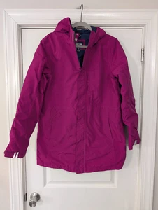 Lands' End Squall Insulated Parka Jacket Grow-A-Long kid's XXL 18-20 magenta - Picture 1 of 9