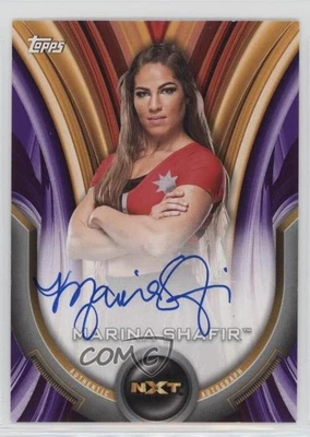 2020 Topps WWE Women's Division Roster Auto Purple /99 Marina Shafir #A-MS Auto - Image 1 of 2