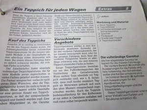 Auto 1x1 Analog Technik 2 Teppiche - Picture 1 of 1