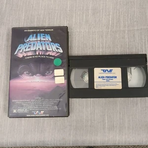 1986 Alien Predators Movie SciFi Slasher Horror Cult VHS Clam Shell Case Rated R - Picture 1 of 9