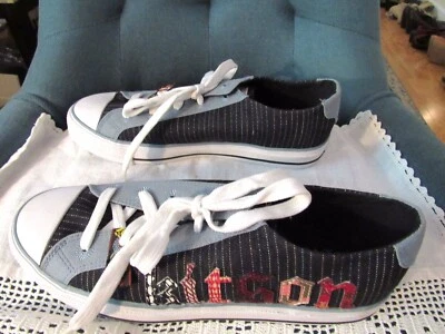 Zapatillas deportivas vintage KITSON LA Prima Donna con cordones zapatos de lona 10 nuevas Foto 1 de 4