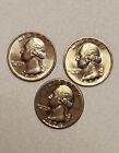 1974 P D S Washington Quarter Year Set Uncirculated With Proof Lot Of 3 Coins 