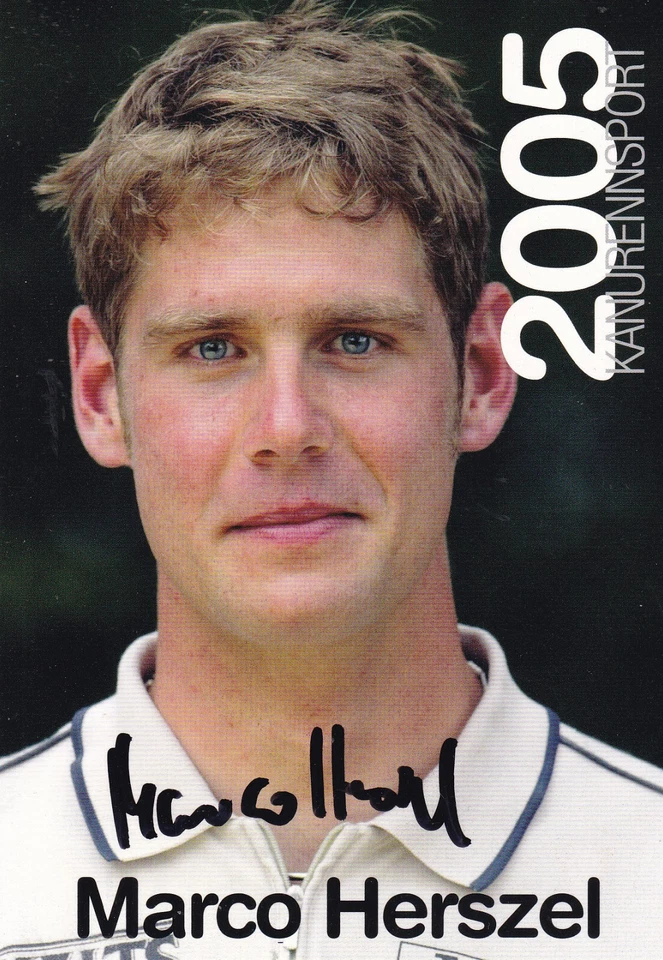 Marco HERSZEL - Deutschland, Gold WM 2007 Kanu, Original-Autogramm! - Bild 1 von 1