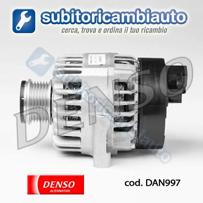 DAN997 ALTERNATORE DENSO 120A 12V 500 IDEA PUNTO EVO FIORINO QUBO DOBLO MUSA 1.3 - Immagine 1 di 4