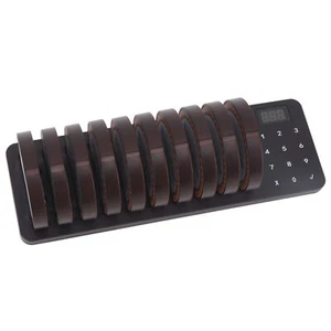 (British Standard) 1 Tow 10 Caller Vibrating Sign Bar Restaurant Wireless Pag GB - Zdjęcie 1 z 24