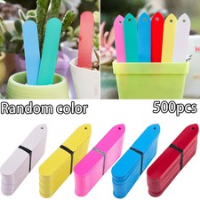 500Pcs Plastica Pianta Targhette Marcatori Asilo Giardino Etichette Impermeabile