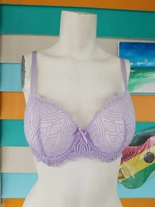 Sujetador Curve Muse 148078 Acolchado Bajo Alambre Púrpura con Acentos de Encaje 36B NUEVO Brazo - Imagen 1 de 9