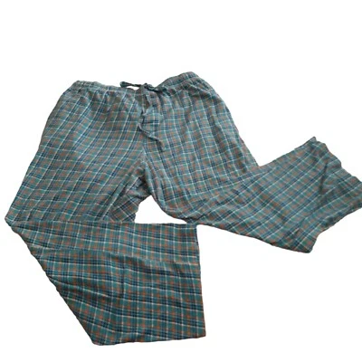 Pantalones de salón de pijama Izod XL a cuadros acuáticos Foto 1 de 4