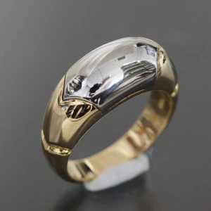 BVLGARI Celtaura Ring US4.5 Yellow Gold 750 Stainless Steel Authentic 5196A - Picture 1 of 7