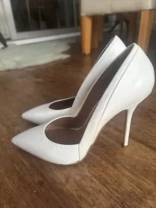 River Island White Pointed toe court shoes Size 5 - Picture 1 of 4