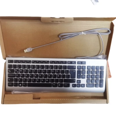 Latin Spanish layout silver USB wired keyboard for Lenovo SK-8823 - Image 1 of 4