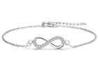 Silver Bracelet Jewelry Infinity Sterling Silver Sterling For Girl Length 20cm
