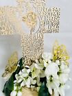 GOLD AND WHITE CROSS CENTERPIECE FOR BAPTISMS,  FIRST COMMUNION, CONFIRMATION
