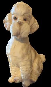 vintage poodle ceramic made in Japan 8 in High - Picture 1 of 14