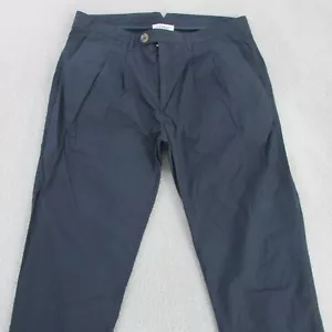 Venroy Pants Mens W32 L30 Blue Slim Pleated - Picture 1 of 8