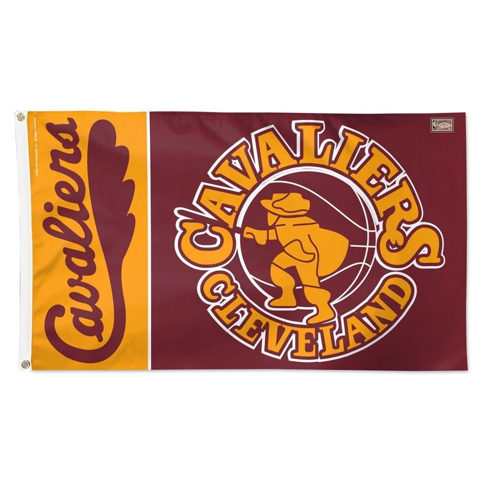 CLEVELAND CAVALIERS HARDWOOD CLASSICS 3'X5' DELUXE FLAG NEW WINCRAFT 👀 - Image 1 of 1