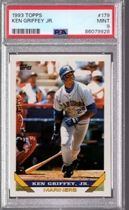 1993 Topps KEN GRIFFEY JR. HOF Mariners #179 PSA 9 - Picture 1 of 1
