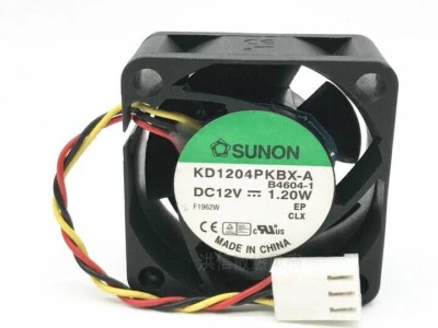 SUNON KD1204PKBX-A 4020 12V 1.20W 4CM 3pin dual ball cooling fan - Image 1 of 3