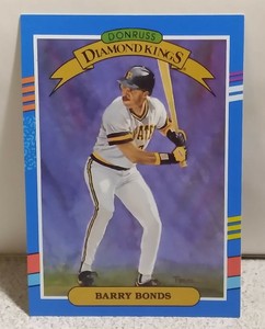  1991 DONRUSS DIAMOND KINGS #4 BARRY BONDS (Pirates) MinT Error no dot after Inc