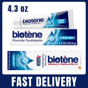 Biotene Fluoride Toothpaste Dry Mouth Fresh Mint Sugar Free 4.3 Oz - Picture 1 of 12