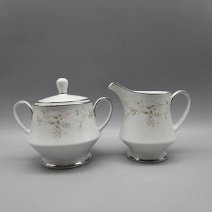 Noritake Fine China Holbrook Creamer & Sugar Set - Picture 1 of 6