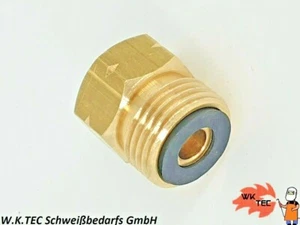 Adapter Handwerkerflasche kurz 3/8"lks auf 21,8 lks für befüllbare Propanflasche - Bild 1 von 5