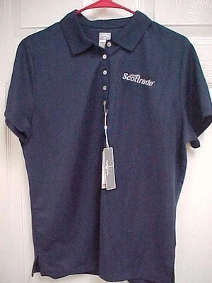 Polo de golf de manga corta azul marino oscuro SCOTTRADE para mujer L Callaway NUEVOS ETIQUETAS Foto 1 de 3