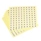 3 Number Stickers Number Label Self Adhesive 10mm/0.4' , Pack of 15