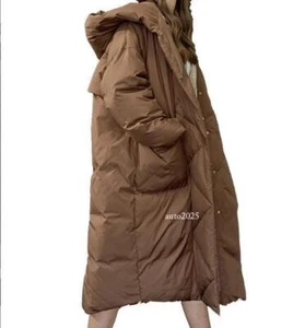 Piumino Occident donna ispessito taglia grande trench cappotto ampio soprabito chic - Foto 1 di 22