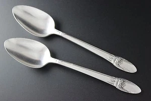 International Silver,1847 Rogers Silverplate - FIRST LOVE, 1937 - Teaspoons (2) - Picture 1 of 2