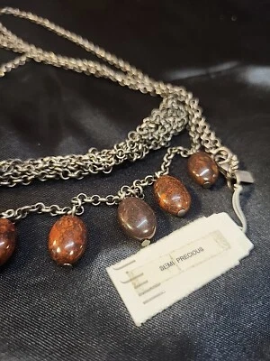  Collar J.Jill River o tela de araña jaspe, nuevo con etiquetas, 34"  Foto 1 de 4